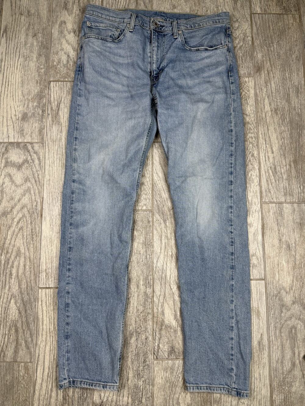 Levis 502 Regular Taper Jeans Light Wash Blue Denim 34x34 Western Y2K 29507-0176